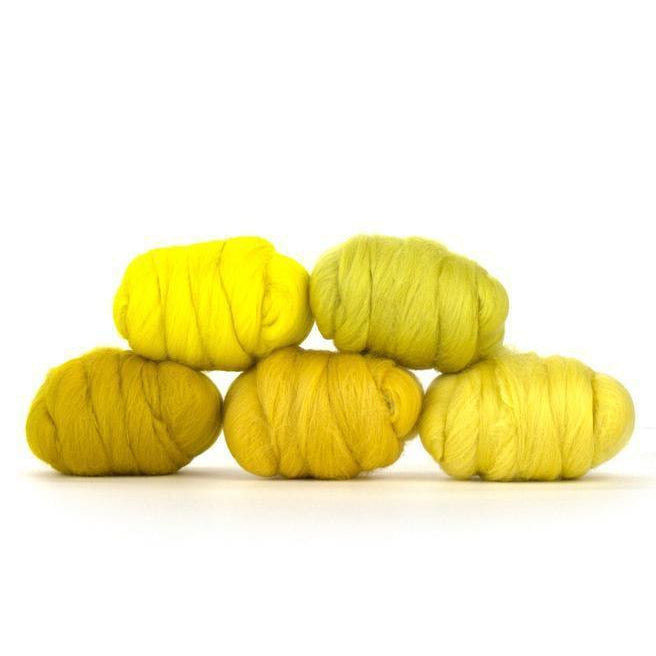 Paradise Fibers Mixed Merino Wool Bag - Yummy Yellow-Fiber-