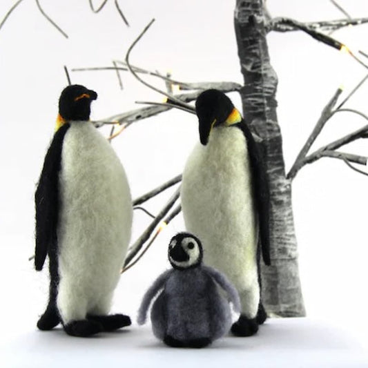 Penguin Family Needle Felting Kit - Paradise Fibers