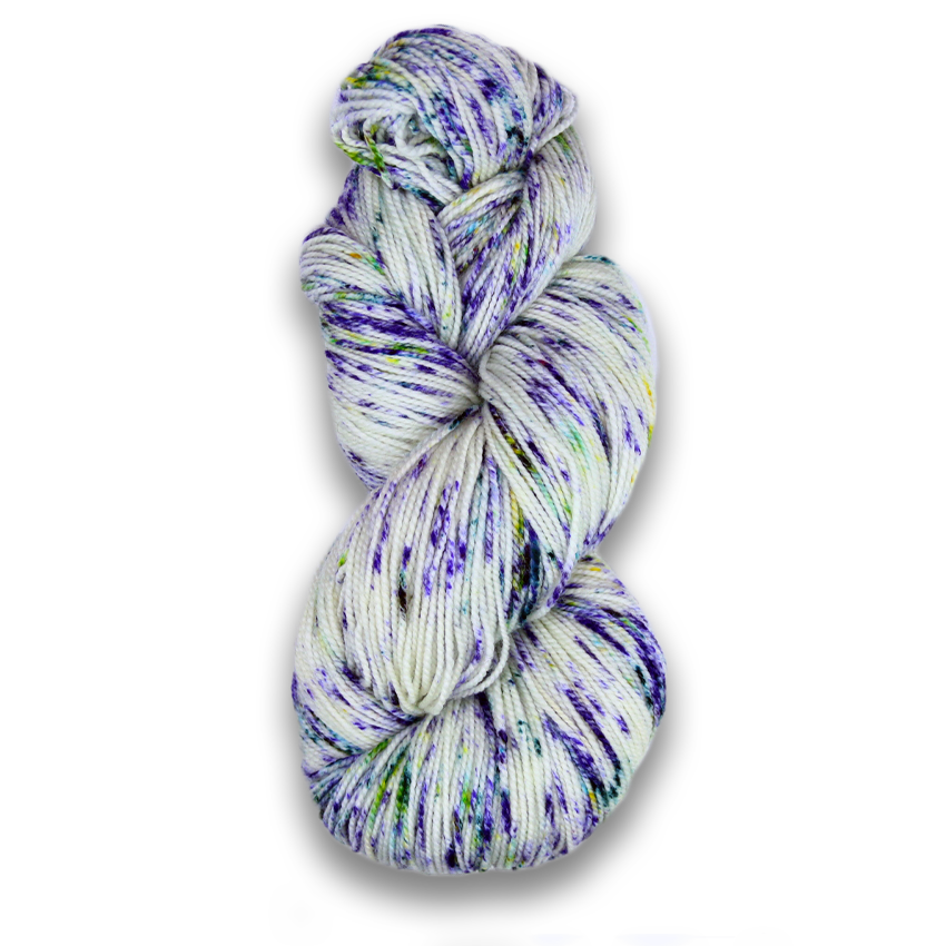 Plymouth Happy Feet 100 Splash Hand-Dyed Yarn - Purple Iris-Yarn-