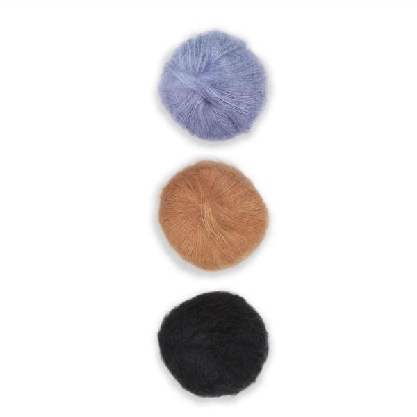 Plymouth Adriafil KidSeta Gradient Cowl Kit-Kits-Blue/Camel/Black-