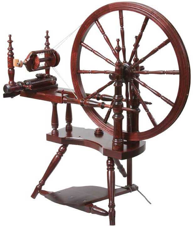 Kromski Polonaise Spinning Wheel-Spinning Wheel-Mahogany-
