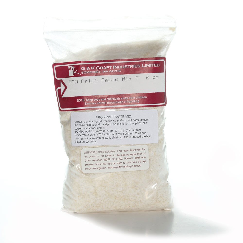 Pro Print Paste Mix F - Wool & Silk each - Paradise Fibers