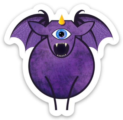 Paradise Fibers Sheep Stickers-Stickers-Purple Peweple Eater-