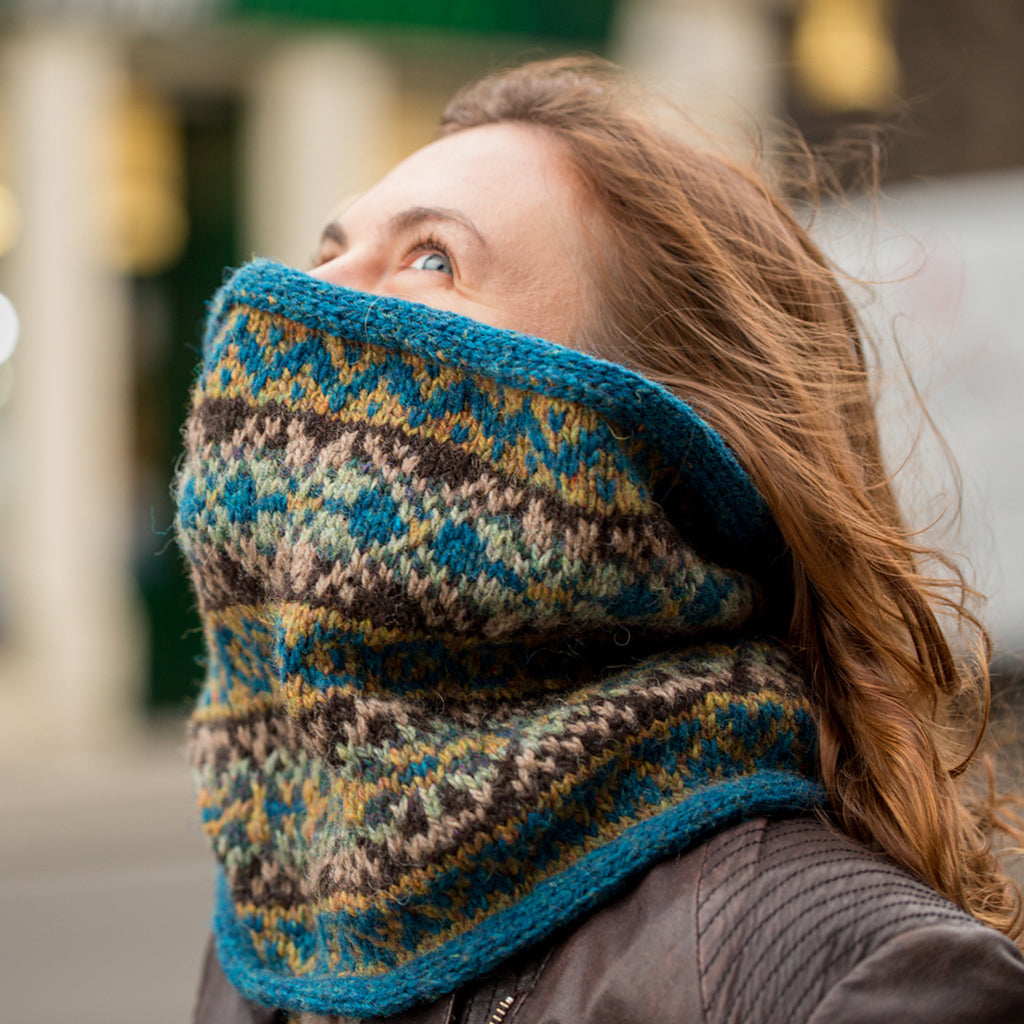 Pyukkleen Cowl Kit in Shetland Heather-Kits-Scenic Shetland-