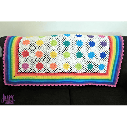 Rainbow Droplets Babyghan Pattern by Jessie Rayot - Paradise Fibers
