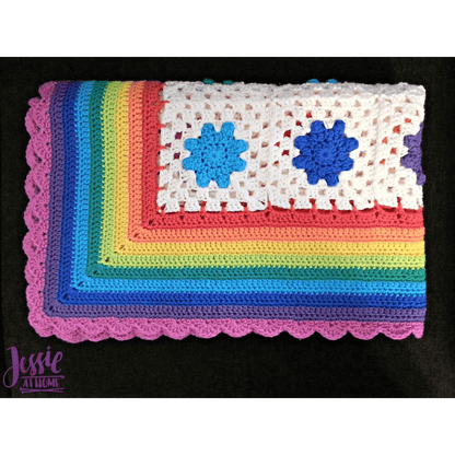 Rainbow Droplets Babyghan Pattern by Jessie Rayot - Paradise Fibers