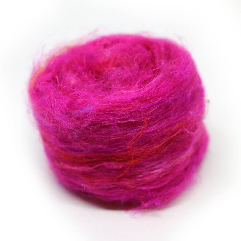 Recycled Sari Silk Pulled Rovings - Paradise Fibers