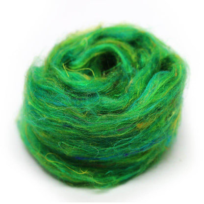 Recycled Sari Silk Pulled Rovings - Paradise Fibers
