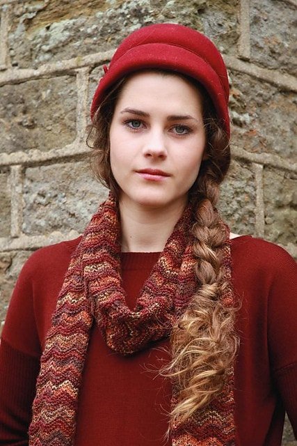 Rowan Garter Stitch Chevron Scarf Pattern - Paradise Fibers