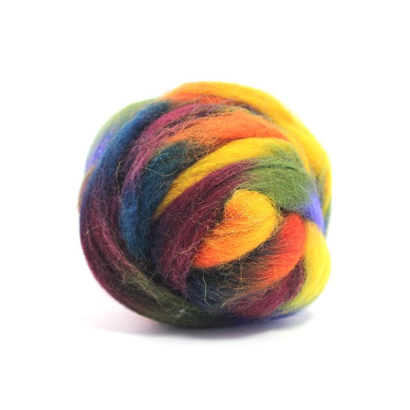 Paradise Fibers Space Dyed Wool-Fiber-Neptune-4oz-