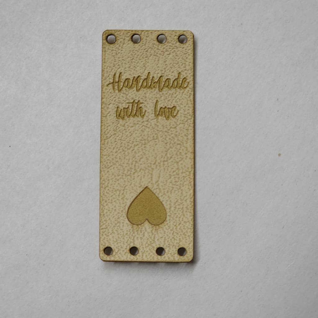 Sew - on Garment Tags - Faux Leather - Paradise Fibers