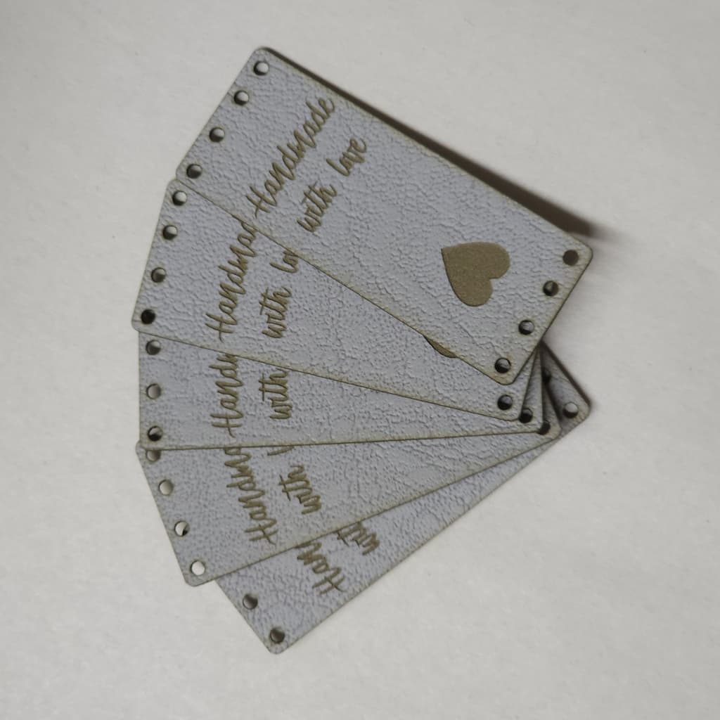 Sew - on Garment Tags - Faux Leather - Paradise Fibers