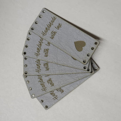 Sew - on Garment Tags - Faux Leather - Paradise Fibers