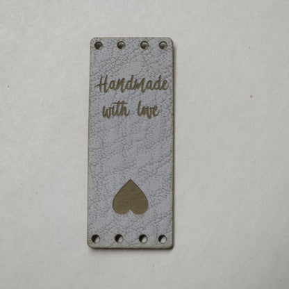 Sew - on Garment Tags - Faux Leather - Paradise Fibers