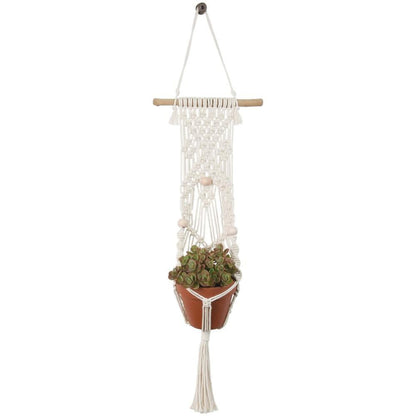 Solid Oak Macramé Plant Hanger Kits - Paradise Fibers