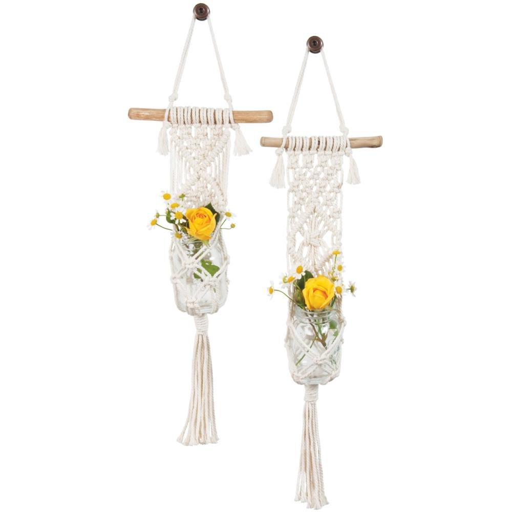 Solid Oak Macramé Plant Hanger Kits - Paradise Fibers