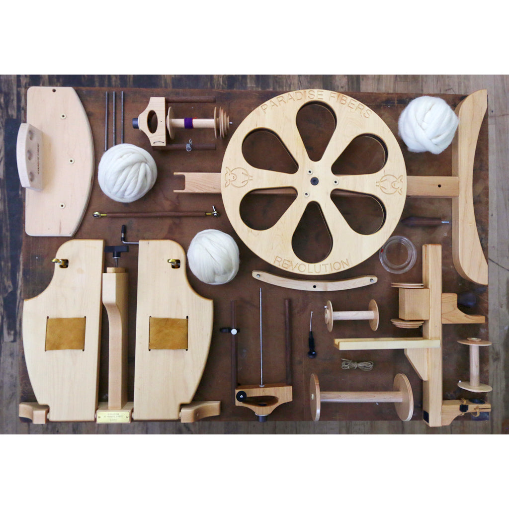 Paradise Fibers Revolution Spinning Wheel Complete Package