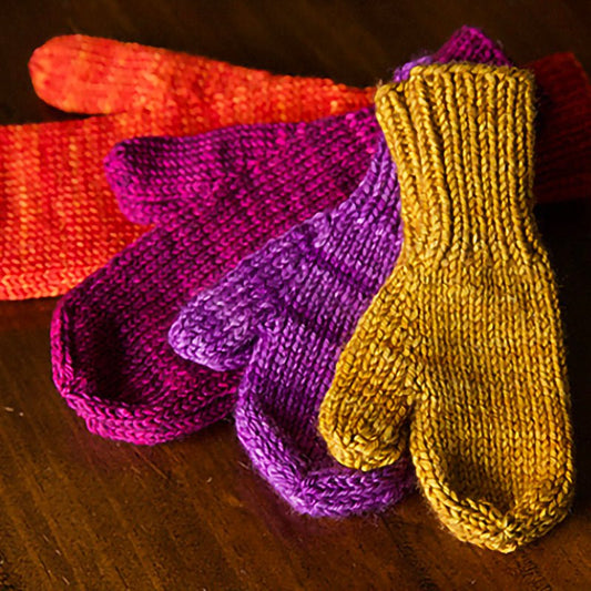 The World's Simplest Mittens DK Kit - Paradise Fibers
