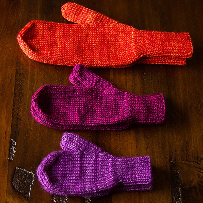The World's Simplest Mittens Kit in Plymouth Yarns - Paradise Fibers