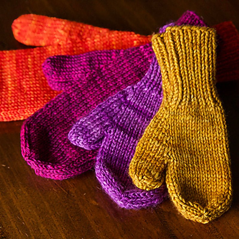 The World's Simplest Mittens Kit in Plymouth Yarns - Paradise Fibers