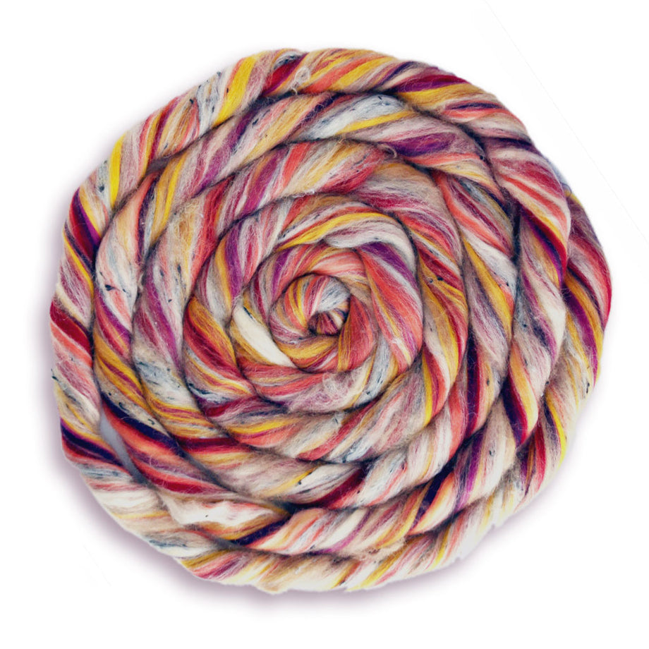 NZ Corriedale Wool Roving -- 15 Nature Colors