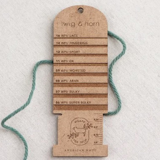 Twig and Horn Wraps Per Inch Tool - Paradise Fibers