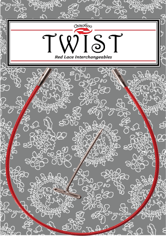 TWIST Red Cables Small and Large size for Interchangeable Needles by ChiaoGoo - Paradise Fibers