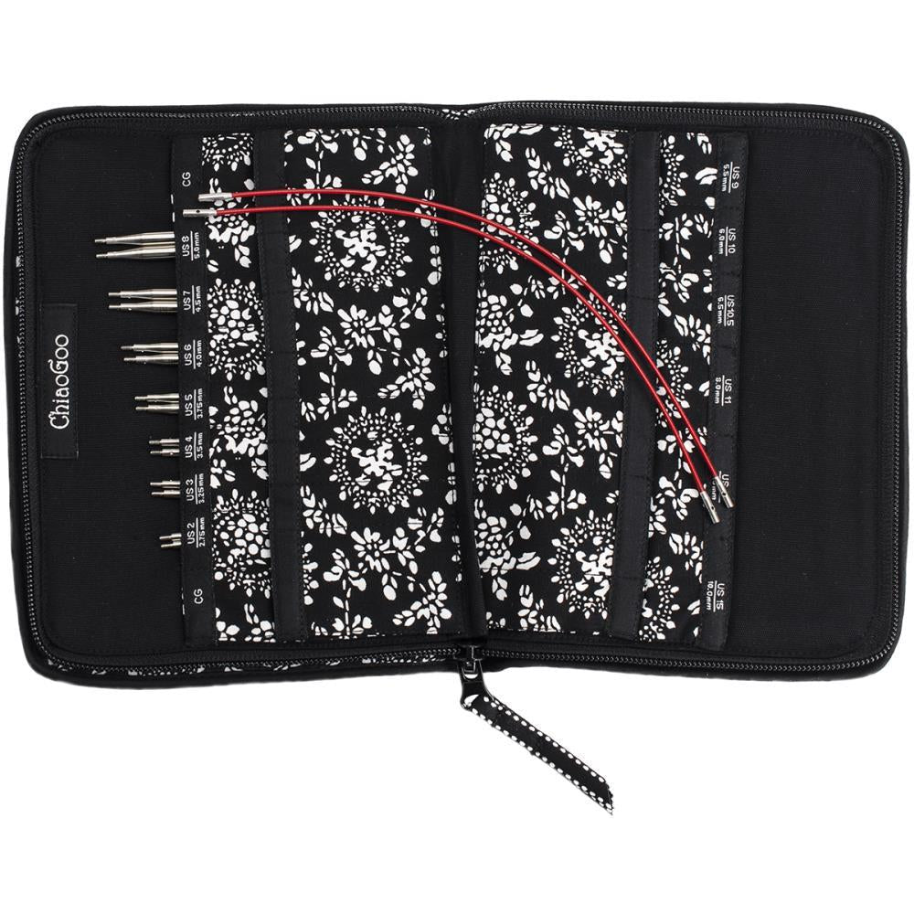 TWIST Red Lace Small Interchangeable Knitting Needle 4" Tip Set by ChiaoGoo - Paradise Fibers