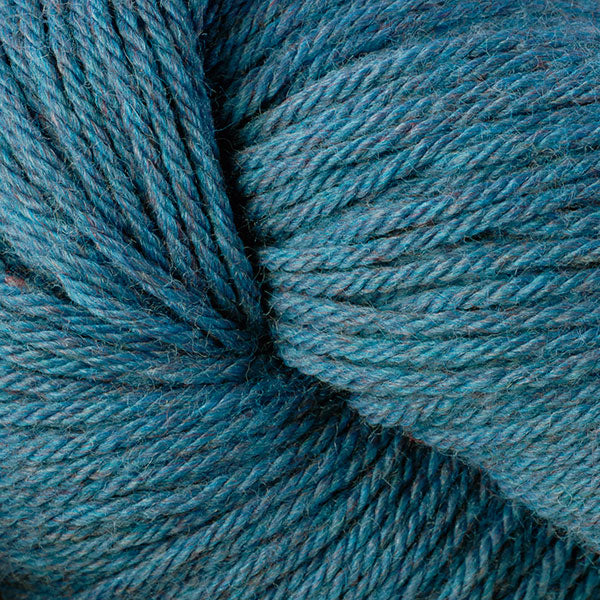 Berroco Vintage Worsted weight yarn in the color Cerulean 51190, a heathered blue.