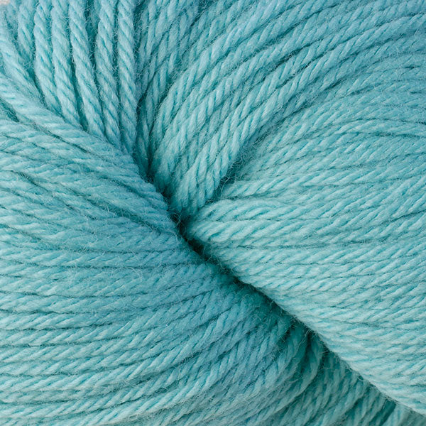 Berroco Vintage Worsted weight yarn in the color Aquae 5125, a light turquoise blue.