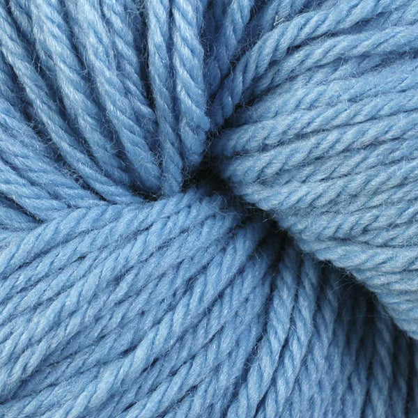 Berroco Vintage Worsted weight yarn in the color Sky Blue 5132, a light blue.