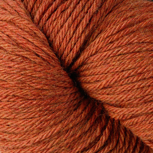 Berroco Vintage Worsted weight yarn in the color Pumpkin 5176, a heathered orange.