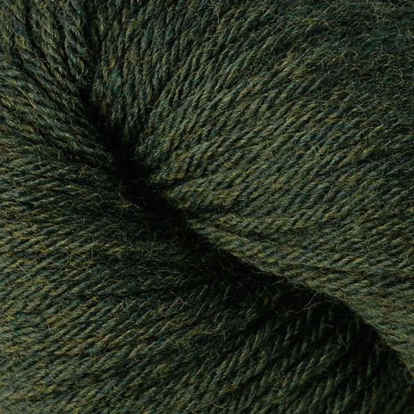 Berroco Vintage Worsted weight yarn in the color Douglas Fir 5177, a forest green.