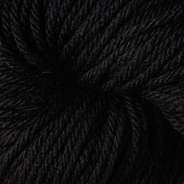 Berroco Vintage Chunky weight yarn in the color Cast Iron 6145, a deep black.