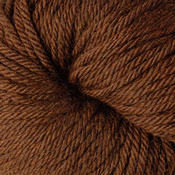 Berroco Vintage Chunky weight yarn in the color Chocolate 6179, a warm brown.
