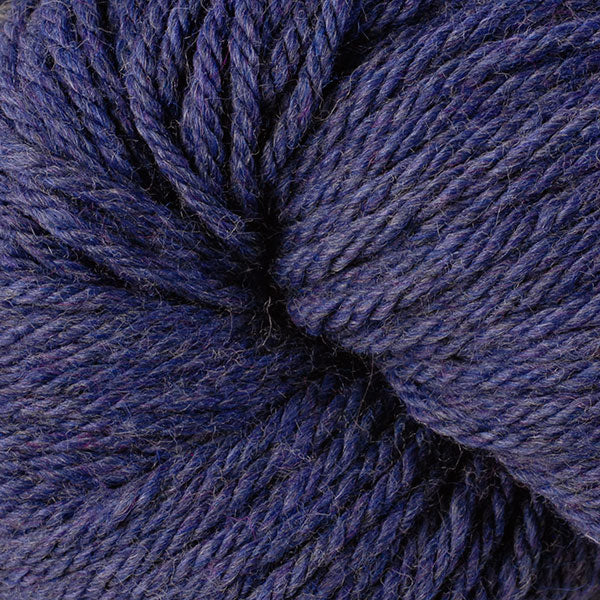 Berroco Vintage Chunky weight yarn in the color Dungaree 6187, a rich heathered dark blue.