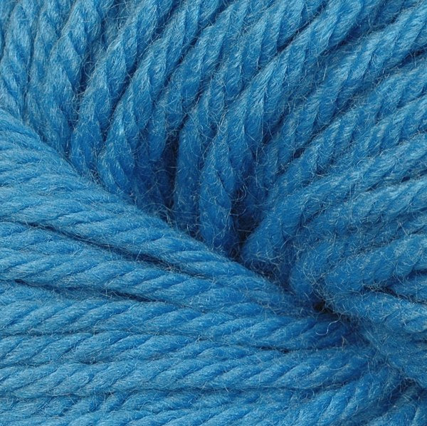 Berroco Vintage Chunky weight yarn in the color Forget-Me-Not 6149, a sky blue.