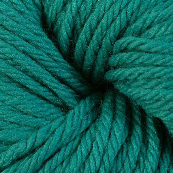 Berroco Vintage Chunky weight yarn in the color Jade 6142, a blue-green.