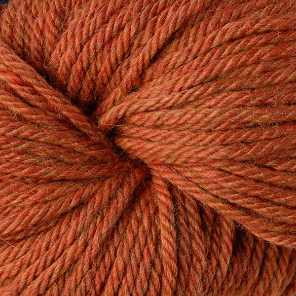 Berroco Vintage Chunky weight yarn in the color Pumpkin 6176, a heathered orange.