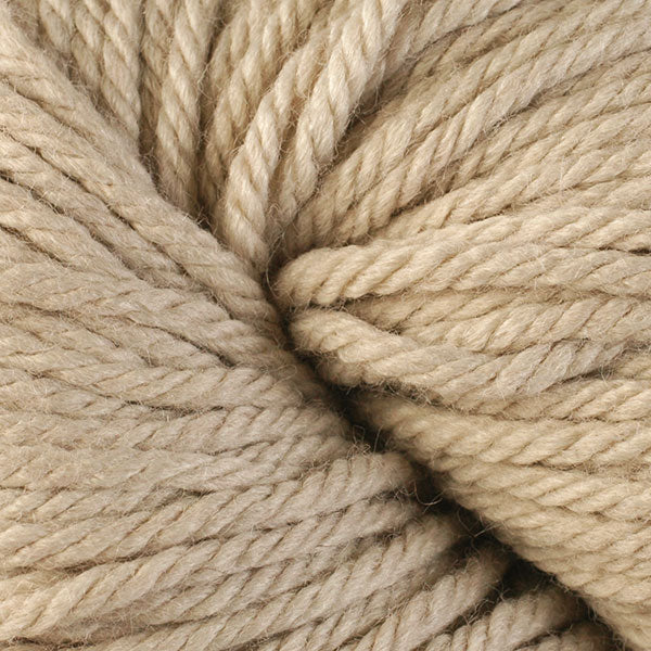 Berroco Vintage Chunky weight yarn in the color Stone 6108, a light tan.