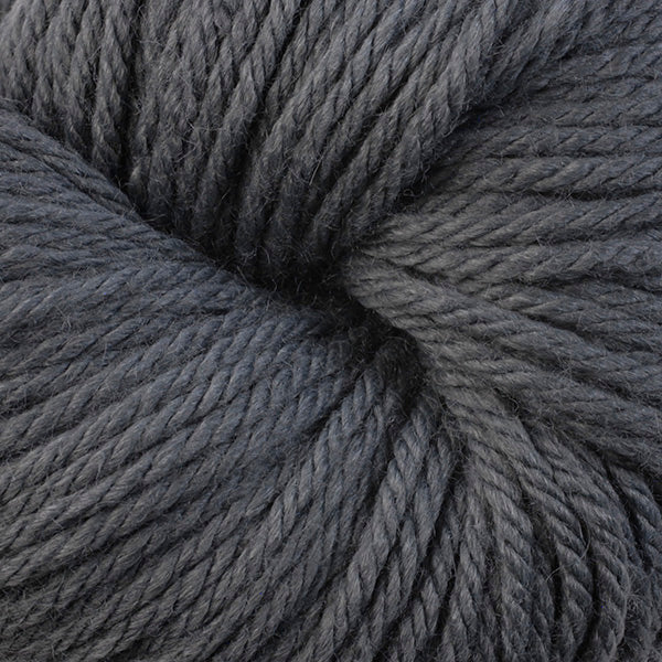 Berroco Vintage Chunky weight yarn in the color Storm 6109, a cool toned medium grey.