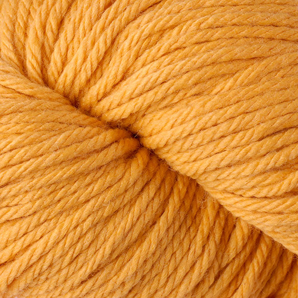 Berroco Vintage Chunky weight yarn in the color Sunny 6121, a warm yellow.