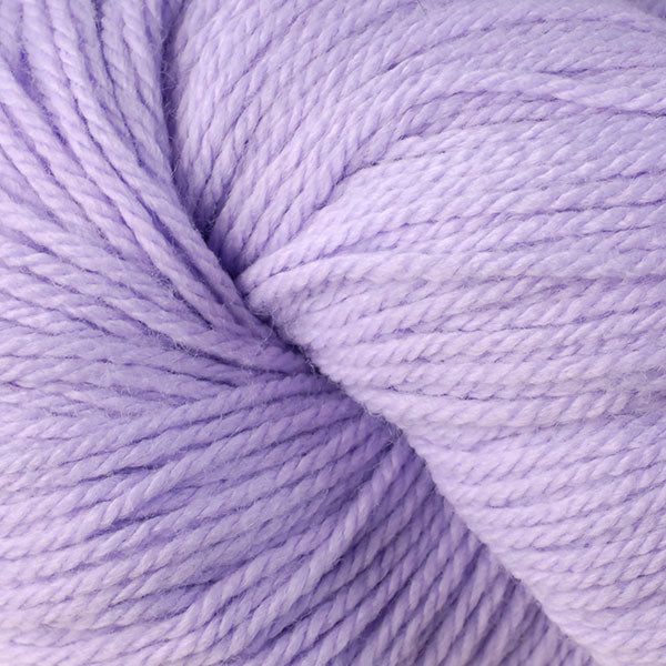 Berroco Vintage DK weight yarn in the color Aster 2114, a light purple.