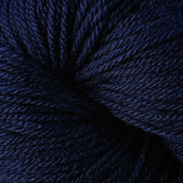 Berroco Vintage DK weight yarn in the color Dark Denim 2143, a navy blue.
