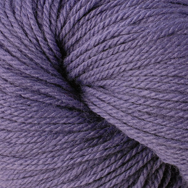 Berroco Vintage DK weight yarn in the color Delphinium 2155, a dusty purple.