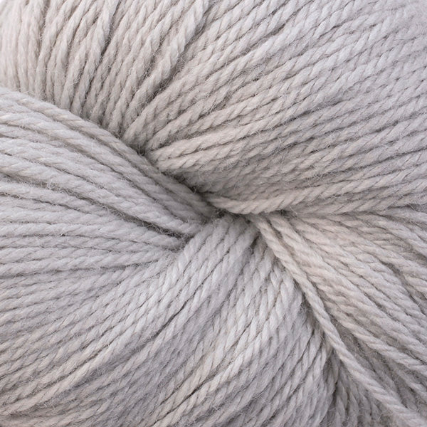 Berroco Vintage DK weight yarn in the color Dove 2116, a very light grey.