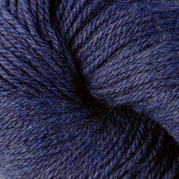 Berroco Vintage DK weight yarn in the color Dungaree 2187,  a rich heathered dark blue.