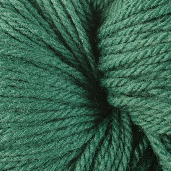 Berroco Vintage DK weight yarn in the color Scotch Pine 2138, a forest green.