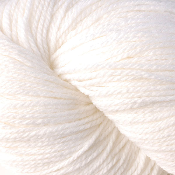 Berroco Vintage DK weight yarn in the color Snow Day 2100, a bright white.