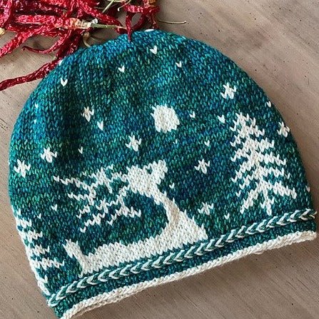 Winter Moondeer Hat by Lisa Mcfetridge - Paradise Fibers